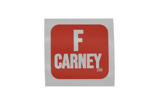 F Carney.com sticker - 3x3 Vinyl Sticker