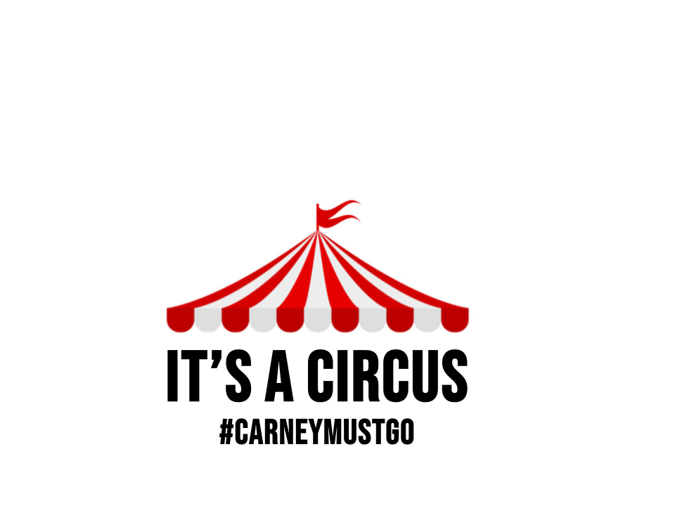 Its A Circus #Carneymustgo - 3x3 Vinyl Sticker