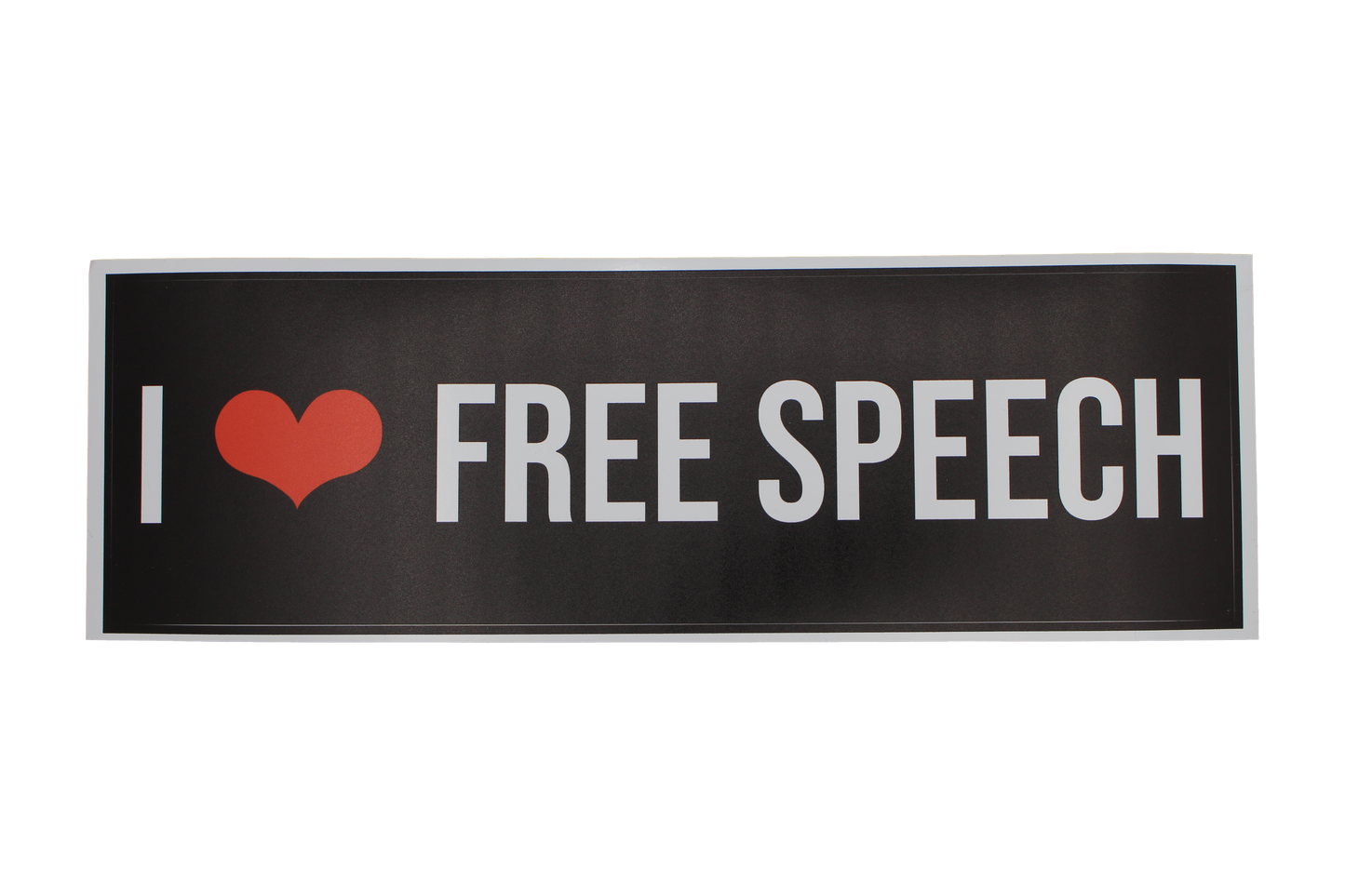 I Love Free Speech - Bumper Sticker