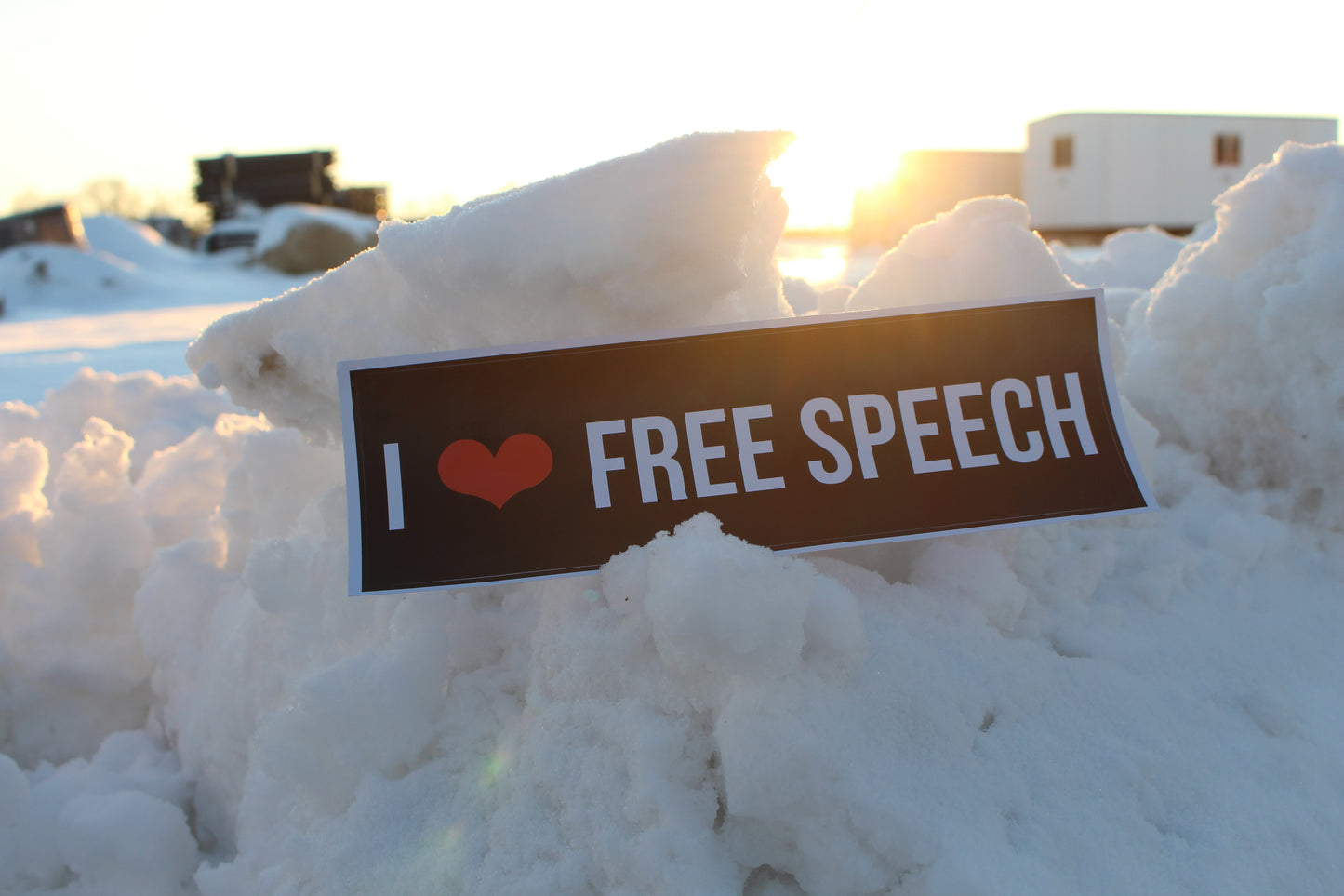 I Love Free Speech - Bumper Sticker