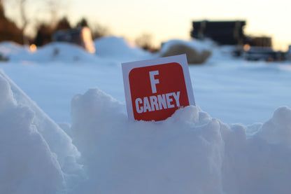 F Carney.com sticker - 3x3 Vinyl Sticker