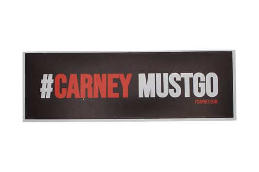 #CarneyMustGo - Bumper Sticker